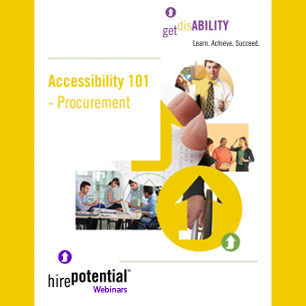 ebook logo for Accessibility 101 Procurement